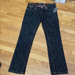 COOGI Women's Dark Blue Straight Leg Size 7/8 Jeans